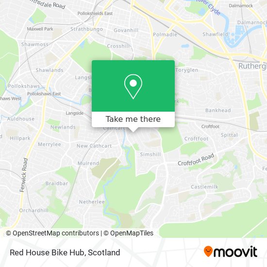 Red House Bike Hub map