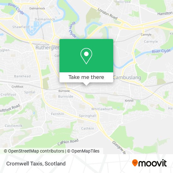 Cromwell Taxis map