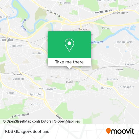 KDS Glasgow map