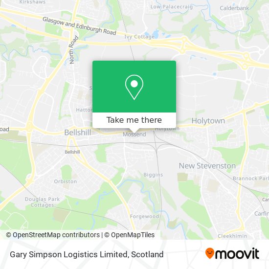 Gary Simpson Logistics Limited map