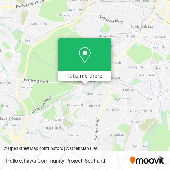 Pollokshaws Community Project map