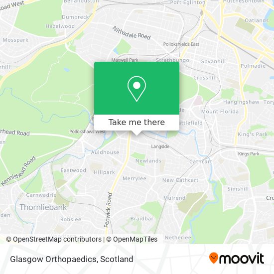 Glasgow Orthopaedics map