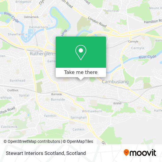 Stewart Interiors Scotland map