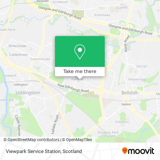 Viewpark Service Station map