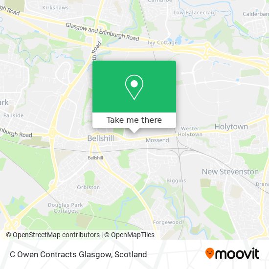 C Owen Contracts Glasgow map