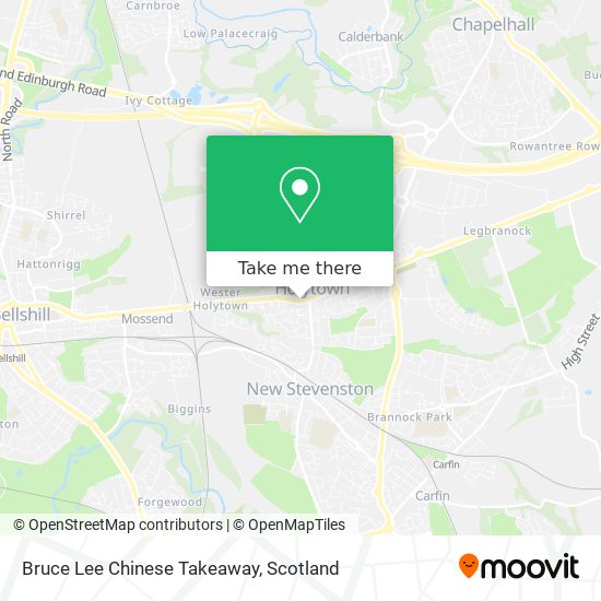 Bruce Lee Chinese Takeaway map