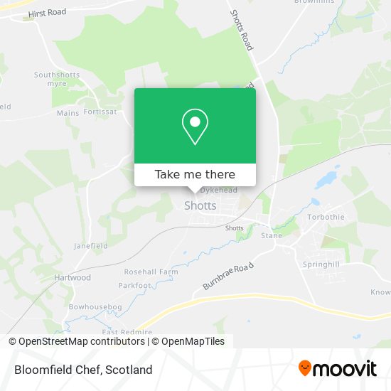 Bloomfield Chef map