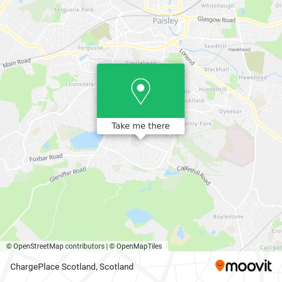 ChargePlace Scotland map