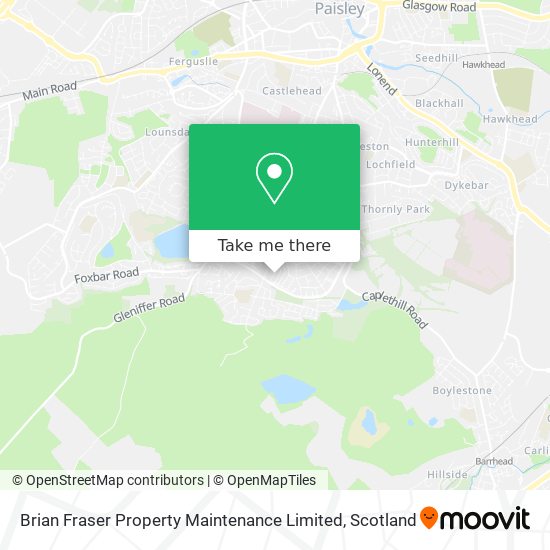 Brian Fraser Property Maintenance Limited map