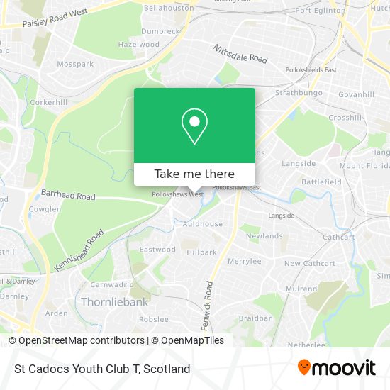 St Cadocs Youth Club T map