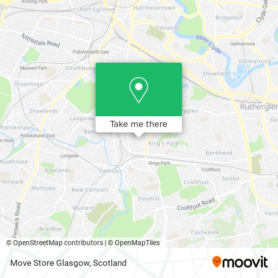 Move Store Glasgow map