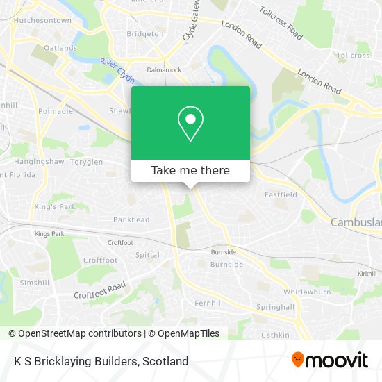 K S Bricklaying Builders map
