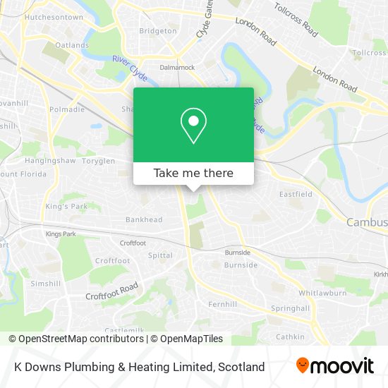 K Downs Plumbing & Heating Limited map