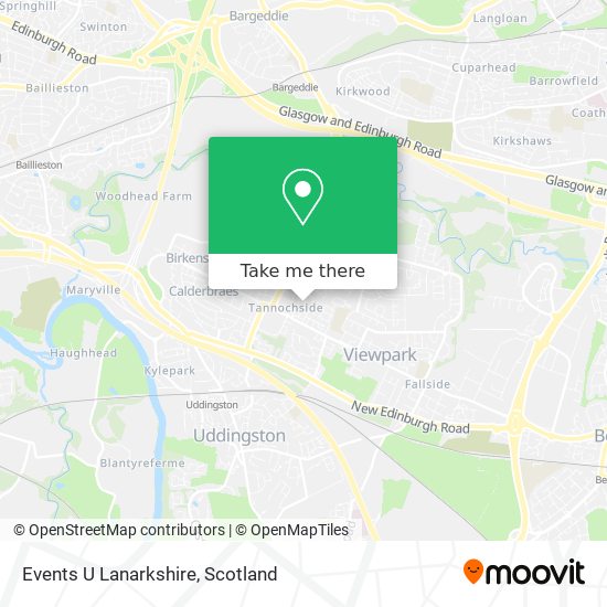 Events U Lanarkshire map