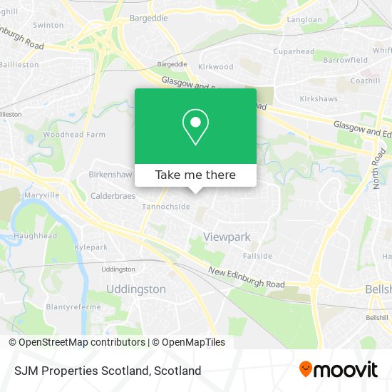 SJM Properties Scotland map