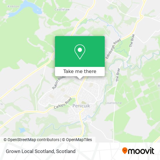 Grown Local Scotland map