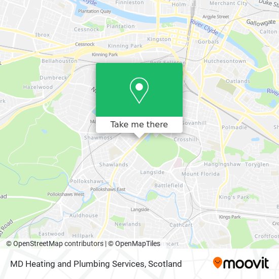 MD Heating and Plumbing Services map