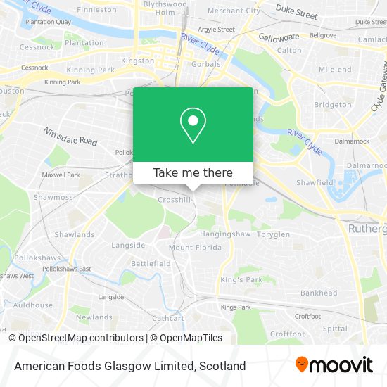 American Foods Glasgow Limited map