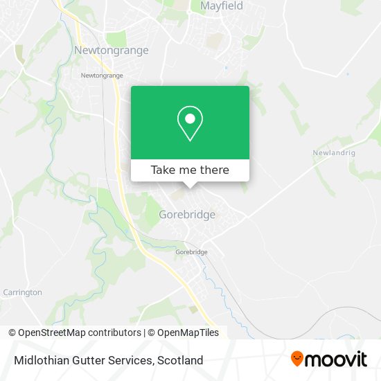 Midlothian Gutter Services map