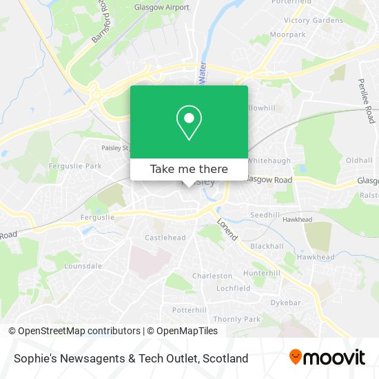 Sophie's Newsagents & Tech Outlet map