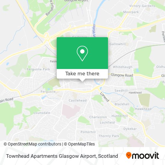 Townhead Apartments Glasgow Airport map