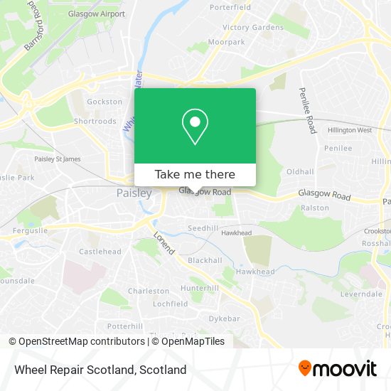 Wheel Repair Scotland map