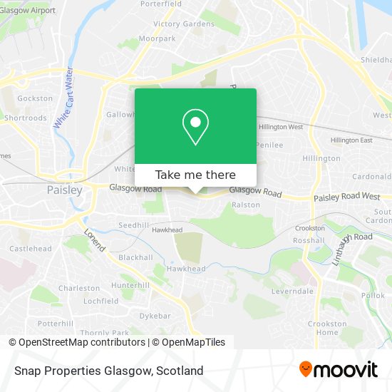 Snap Properties Glasgow map