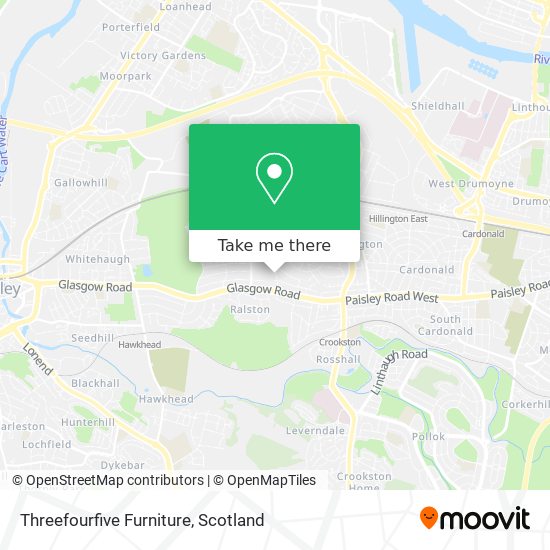 Threefourfive Furniture map