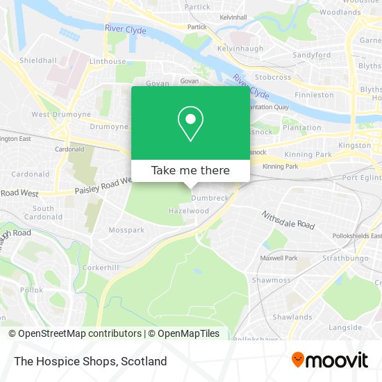 The Hospice Shops map