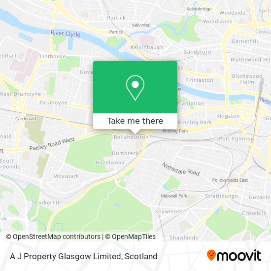 A J Property Glasgow Limited map