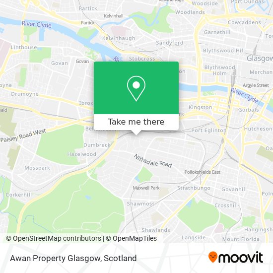 Awan Property Glasgow map