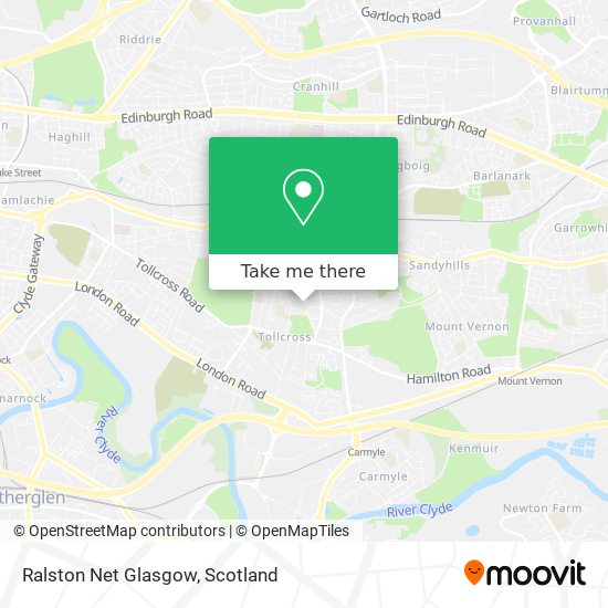 Ralston Net Glasgow map