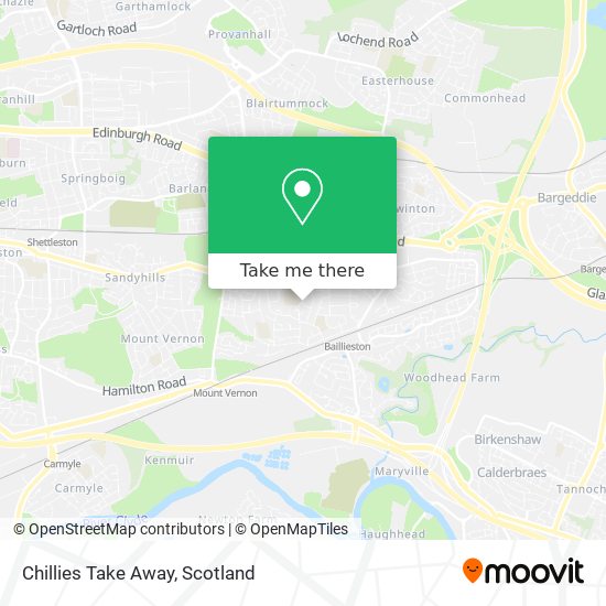 Chillies Take Away map