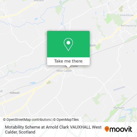Motability Scheme at Arnold Clark VAUXHALL West Calder map