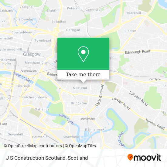 J S Construction Scotland map