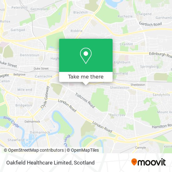 Oakfield Healthcare Limited map