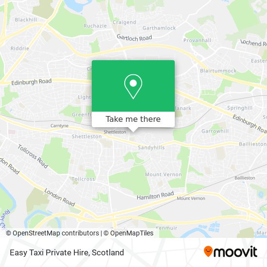 Easy Taxi Private Hire map