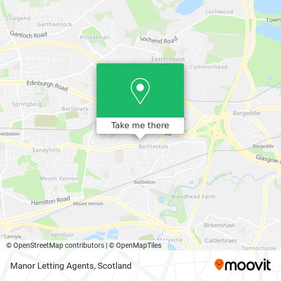 Manor Letting Agents map