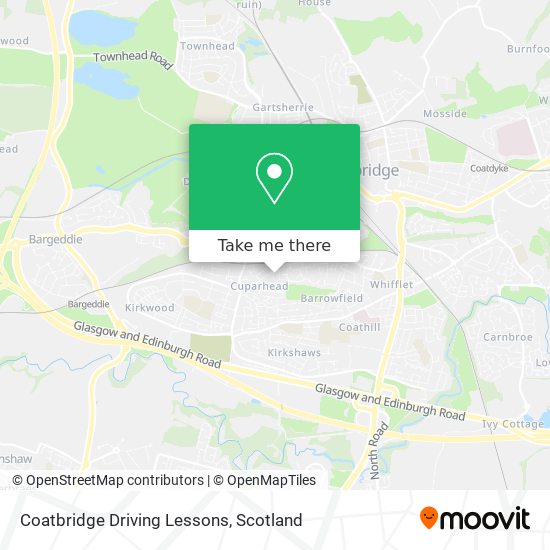 Coatbridge Driving Lessons map