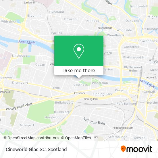 Cineworld Glas SC map