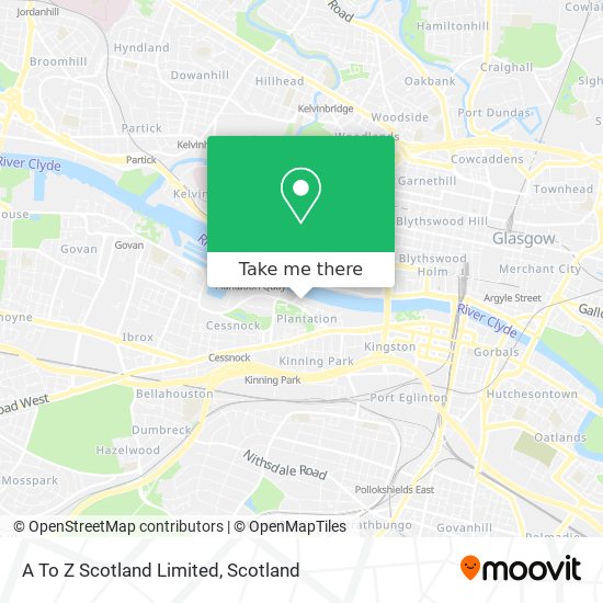 A To Z Scotland Limited map