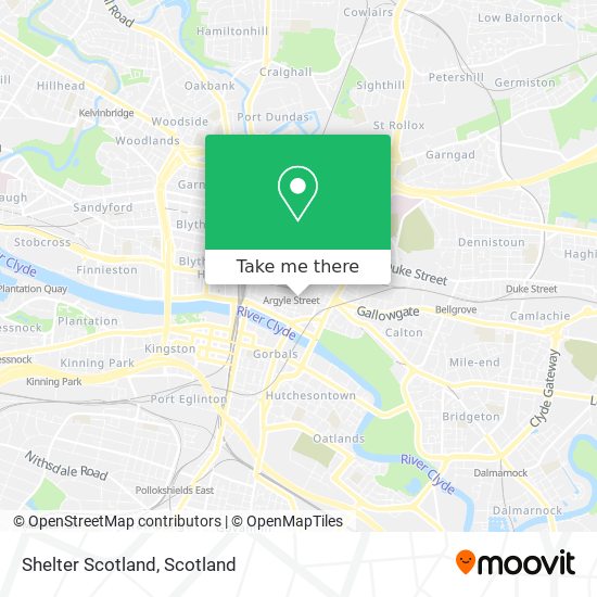 Shelter Scotland map