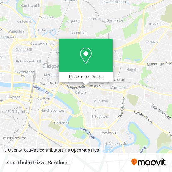 Stockholm Pizza map