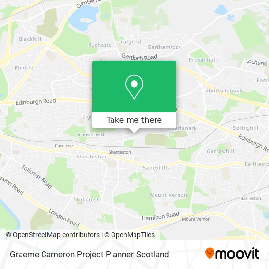 Graeme Cameron Project Planner map