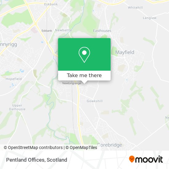 Pentland Offices map