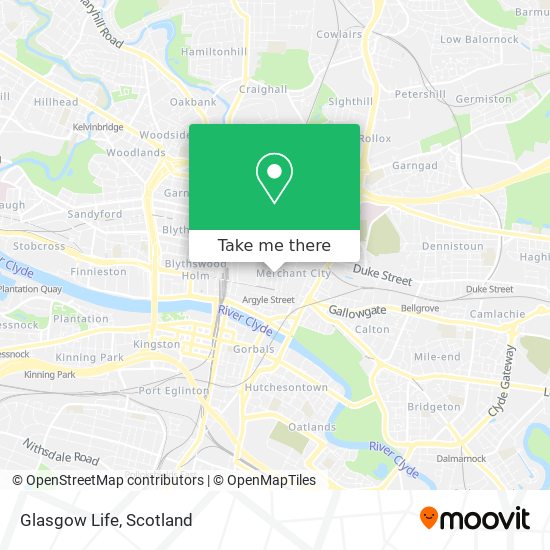 Glasgow Life map