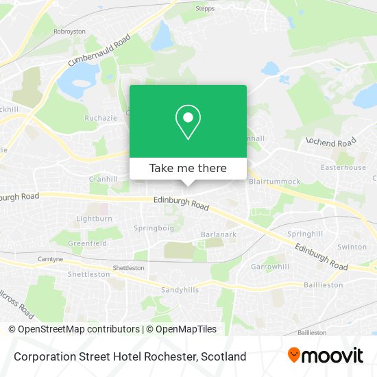 Corporation Street Hotel Rochester map