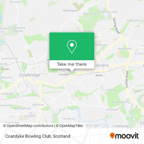 Coatdyke Bowling Club map