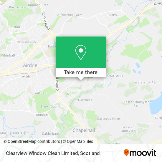 Clearview Window Clean Limited map