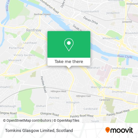 Tomkins Glasgow Limited map